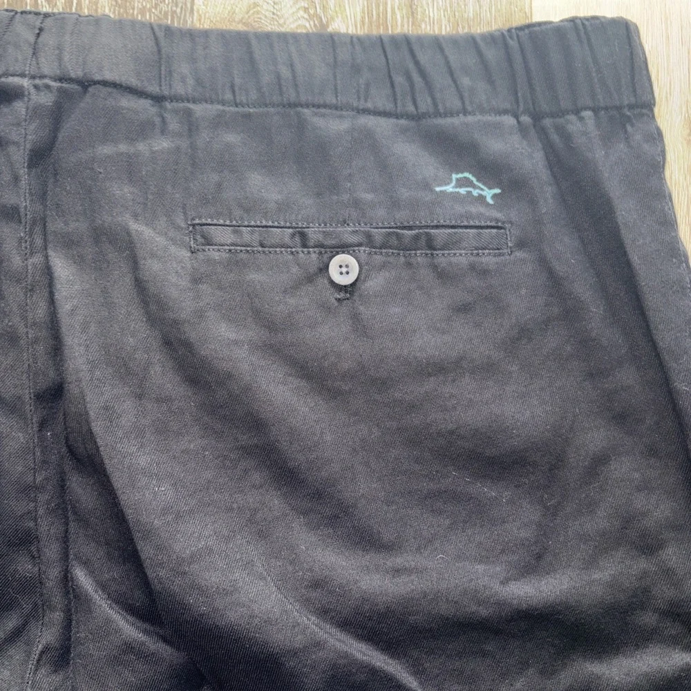 Tommy Bahama Men's Beach Coast Stretch Linen/Cotton Pants XXLT Resort Wear Black